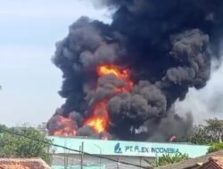 Gudang /Pabrik Cat Cemerlang Kawasan Industri VII Pasir Jaya Jati Uwung  Kota Tangerang di Lalab si Jago Merah