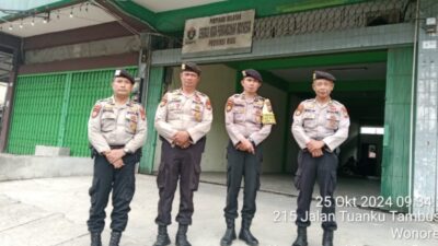 Subsatgas Objek Penting Melaksanakan Patroli dan Pengecekan ke Lokasi Penting 