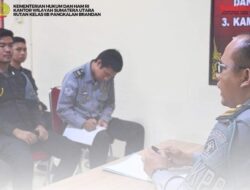 Kepala KPR Rutan Pangkalan Brandan Berikan Pengarahan Penguatan Pengamanan Kepada Petugas