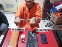 Meresahkan Masyarakat, Pelaku Narkoba Daun Ganja Kering Ditangkap Didepan SPBU Teratak Bulu