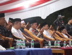 Momen Acara Tabligh Akbar Hari jadi Kabupaten Pelalawan ke 25, Kapolres Sampaikan Pesan Kamtibmas Pilkada Damai