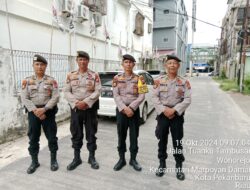 Pastikan Keamanan Kondusif, Subsatgas Objek Penting Patroli ke Kediaman Para Paslon Cagub/Cawagub dan Cawako/Cawawako