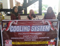 Polresta Pekanbaru Adakan Edukasi, Sosialisasi dan Cooling System Dukung Pilkada Damai 2024