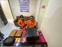 Hasil Pengembangan Kasus di SPBU Teratak Buluh, Polisi Aman 2 Pelaku dan 2590 Gram Daun Ganja Kering 