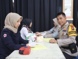 Peringati HUT Humas Polri ke -73, Polres Pelalawan Gelar Aksi Donor Darah