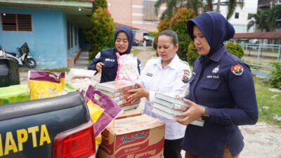 Bidhumas Polda Riau Gelar Bansos untuk Panti Asuhan Dalam Rangka HUT ke-73 Humas Polri
