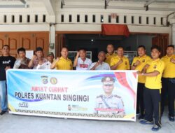 Dalam Rangka Cooling System Pilkada Damai 2024, Polres Kuansing Gelar Jumat Curhat Bersama SPSI Niba Kuansing 