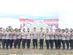 Kapolres Pelalawan Launching Gugus Tugas Polri Dukung Program Ketahanan Pangan Nasional