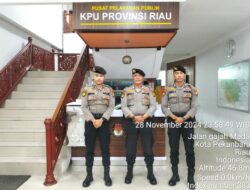 Subsatgas PAM Intensifkan Pengamanan di Kantor KPU Provinsi Riau