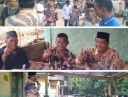 Pasangan Sahabat Oyon Hamzah Meninjau SDN Dan Rumah Warga Terancam Longsor Di Desa Alur Linci kecamatan Suro Makmur Kabupaten Aceh Singkil