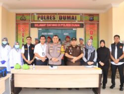 Polres Dumai Gelar Acara Pemusnahan Barang Bukti Narkotika Dari Berbagai Jenis