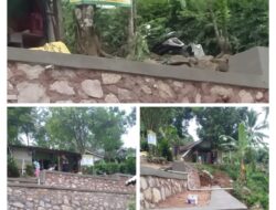 Terima Kasih Pada Pemprov Jabar, Pemdes Mangunjaya Kembali Wujudkan Pembangunan TPT di RW 001