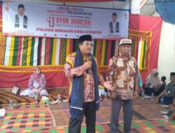 Tokoh Mayarakat Darman Manik Sahabat Lama Pak Oyon   Hadir Beri  Dukungan Sepenuhnya Pasangan Sahabat Oyon Hamzah Jadi Bupati Aceh Singkil