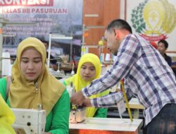 Tidak Hanya Sekedar Pertemuan, PIPAS Cabang Lapas Pasuruan Belajar Menjahit Pakaian Ala Konveksi di Lapas Pasuruan