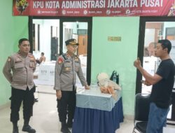 Wakapolsek Metro Menteng Pengecekan Kantor PPK Menteng Untuk Ciptakan Pilkada Aman Dan Damai