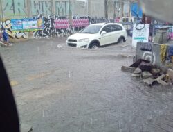 Banjir ada, Proyek Peninggian Jalan Juga Ada di Jalan Raya Ceger Pondok Aren Tangsel