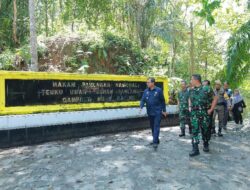 Danrem 012/TU Bersama Rombongan Ziarah dan Tinjau Renovasi Makam Pahlawan Nasional Teuku Umar