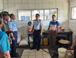 Danlanud Sultan Hasanuddin Tinjau Dapur Sehat Untuk Dukung Program Pemerintah Makan Sehat Bergizi