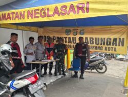 Polsek Neglasari Lakukan Pengamanan Posko Penyekatan Truk Tambang, Ciptakan Kondusivitas Kamtibmas di Wilayah