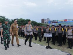 Apel Pergeseran Pasukan Pengamanan TPS  Pilkada Serentak 2024 di Polres Metro Tangerang Kota