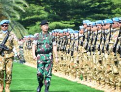 Kasum TNI Pimpin Upacara Penyambutan Satgas Kizi TNI Kontingen Garuda XXXVII-J MINUSCA