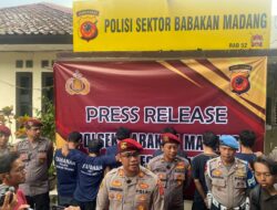 Polsek Babakan Madang Polres Bogor Gelar Konferensi Pers Pengungkapan Pencurian Sepeda Berbagai Jenis di Cluster The Nature – Mutiara Sentul Babakan Madang