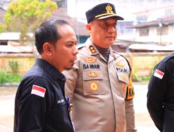 Kapolres Rohil Dampingi Kabid Propam Polda Riau Beserta Rombongan Tinjau Pemungutan Suara Pilkada 2024
