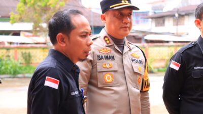 Kapolres Rohil Dampingi Kabid Propam Polda Riau Beserta Rombongan Tinjau Pemungutan Suara Pilkada 2024