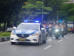 Hari H Pemungutan dan Perhitungan Suara, Polda Riau Menggelar Patroli Skala Besar