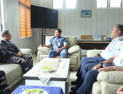 Danlanud Sultan Hasanuddin Terima  Kunjungan  Danlantamal VI Makassar