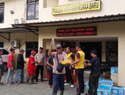 Polsek Kawasan Muara Baru Gelar Jumat Berkah dan Cooling System Pasca Pemungutan Suara di TPS