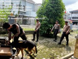 K9 Dilibatkan Dalam Pelaksanaan Kegiatan Sterilisasi Kantor DPRD dan Penyelenggara Pilkada