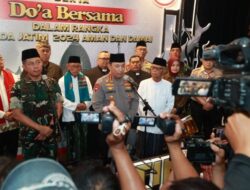 Kapolri dan Panglima Hadiri Doa Lintas Agama di Jatim
