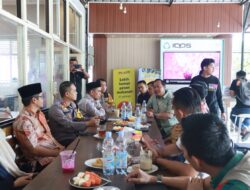 Koordinasi Persiapan Debat Publik, Kapolres Coffee Morning Bersama KPU, Bawaslu dan Tim Pemenang Paslon