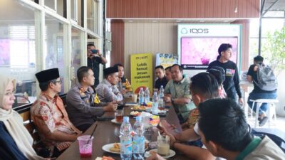 Koordinasi Persiapan Debat Publik, Kapolres Coffee Morning Bersama KPU, Bawaslu dan Tim Pemenang Paslon