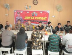 Polres Kuansing Gelar Jumat Curhat Dalam Rangka Cooling System Pasca Pilkada Damai 2024