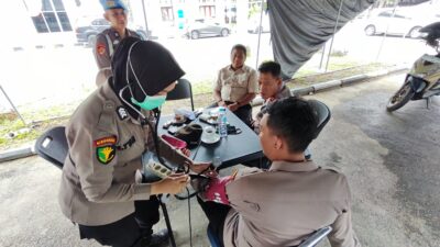 Jaga Kebugaran Personel, Subsatgas Dokkes Rutin Cek Kesehatan Personel