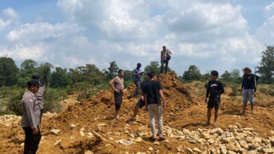 Satreskrim Polres Kuansing Tertibkan PETI di Desa Sungai Alah Hulu Kuantan