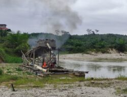 Respon Cepat Polsek Kuantan Tengah Tindak Tegas Aktivitas PETI di Aliran Sungai Muaro Sentajo