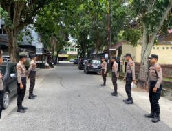 Satgas Kamseltibcarlantas Subsatgas Patroli Menggelar Patroli di Sekitar Kantor Penyelenggara Pilkada