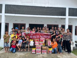 Jelang Natal, Polres Kampar Berbagi Kasih Santuni Panti Asuhan Getsemany Harapan Bangsa
