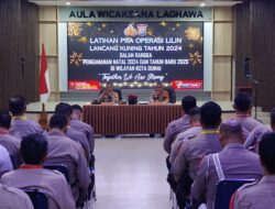 Jelang Nataru, Polres Dumai Gelar Latihan Pra Operasi Lilin Lancang Kuning 2024