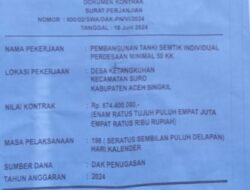 Proyek Pembangunan Tanki Semtik Individual Yang Di Kerjakan Oleh KSM BERSIH BERSAMA DESA KETANKUHAN Ada Dugaan Mengandung KKN