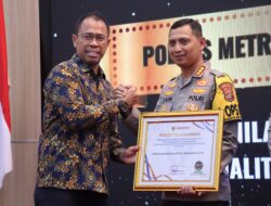 Polres Metro Tangerang Kota Terima Penghargaan Terbaik Kepatuhan Penyelenggara Pelayanan Publik Se-Provinsi Banten dari Ombudsman RI