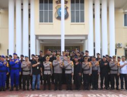 Polres Dumai Gelar Apel Pelepasan Satbrimobda Riau