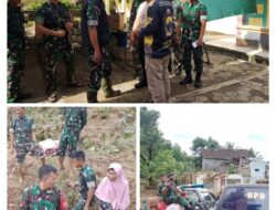 Korem 061/Suryakancana Siapkan Dapur Lapangan Sebagai Bentuk Bhakti TNI AD Untuk Masyarakat Korban Bencana Alam Banjir Bandang di Kec. Cibitung kab. Sukabumi