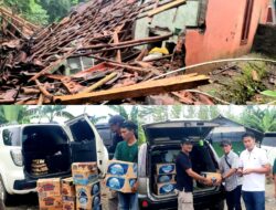 Anggota Dewan Dari Partai P3 Melalui Kordes Bantarkalong Kec.Warungkiara Berikan Bantuan Sembako Kepada Korban Longsor