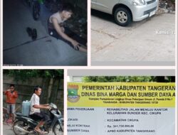 Diduga Lalai Dan Kurang Pengawasan, Hasil Proyek Rehabilitasi Jalan Menuju Kelurahan Bunder, Jadi Rawan Kecelakaan