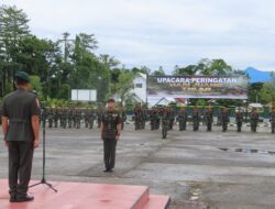 Kodim 1710/Mimika Gelar Upacara Peringatan Hari Juang TNI AD Ke-79