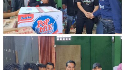 KNI Regional Jabar Salurkan Bantuan Kepada Korban Pergeseran Tanah di Kp Gempol Sukabumi